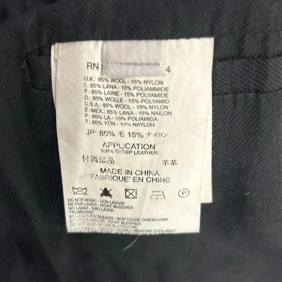 Diesel black  gold wool blend coat - Picture 9 of 14